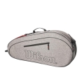 Wilson Tennis Racket Bag (Racket Bag, 1 Main Compartment) Team 2023 Grey 3-Pack